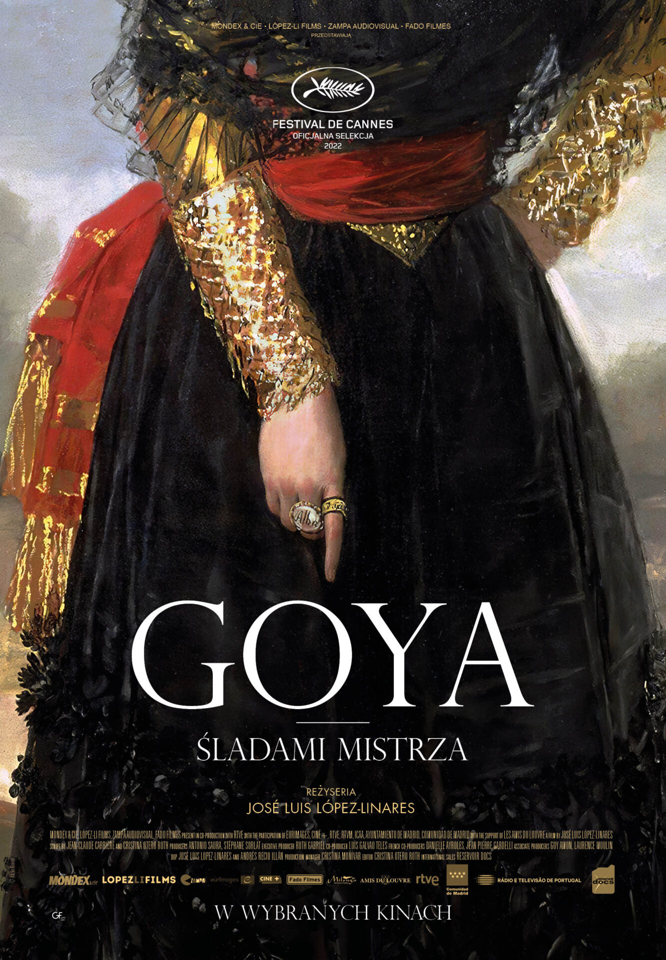 na plakacie fragment obrazu Goyi, postać kobiety