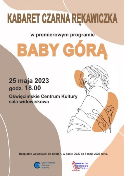 Plakat premiery programu Kabaretu "Czarna Rękawiczka"