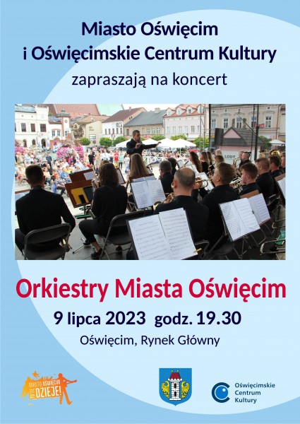 Plakat koncertu Orkiestry Miasta Oświęcim