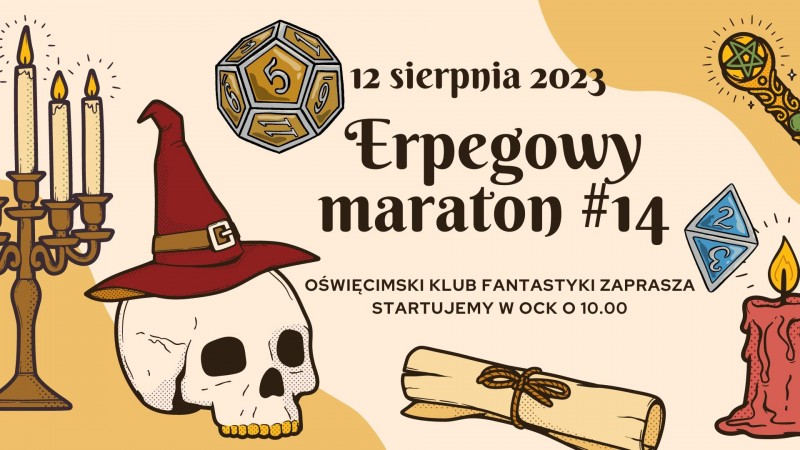 Plakat - rysunek 14. eRPeG-owy maraton