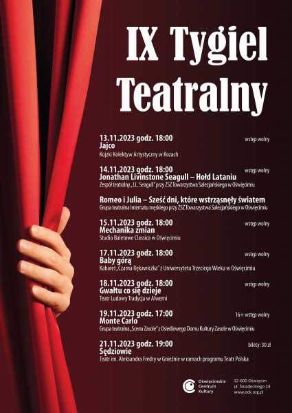Plakat IX Tygiel Teatralny