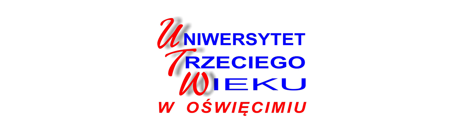 logo UTW - czerwono-niebieski napis