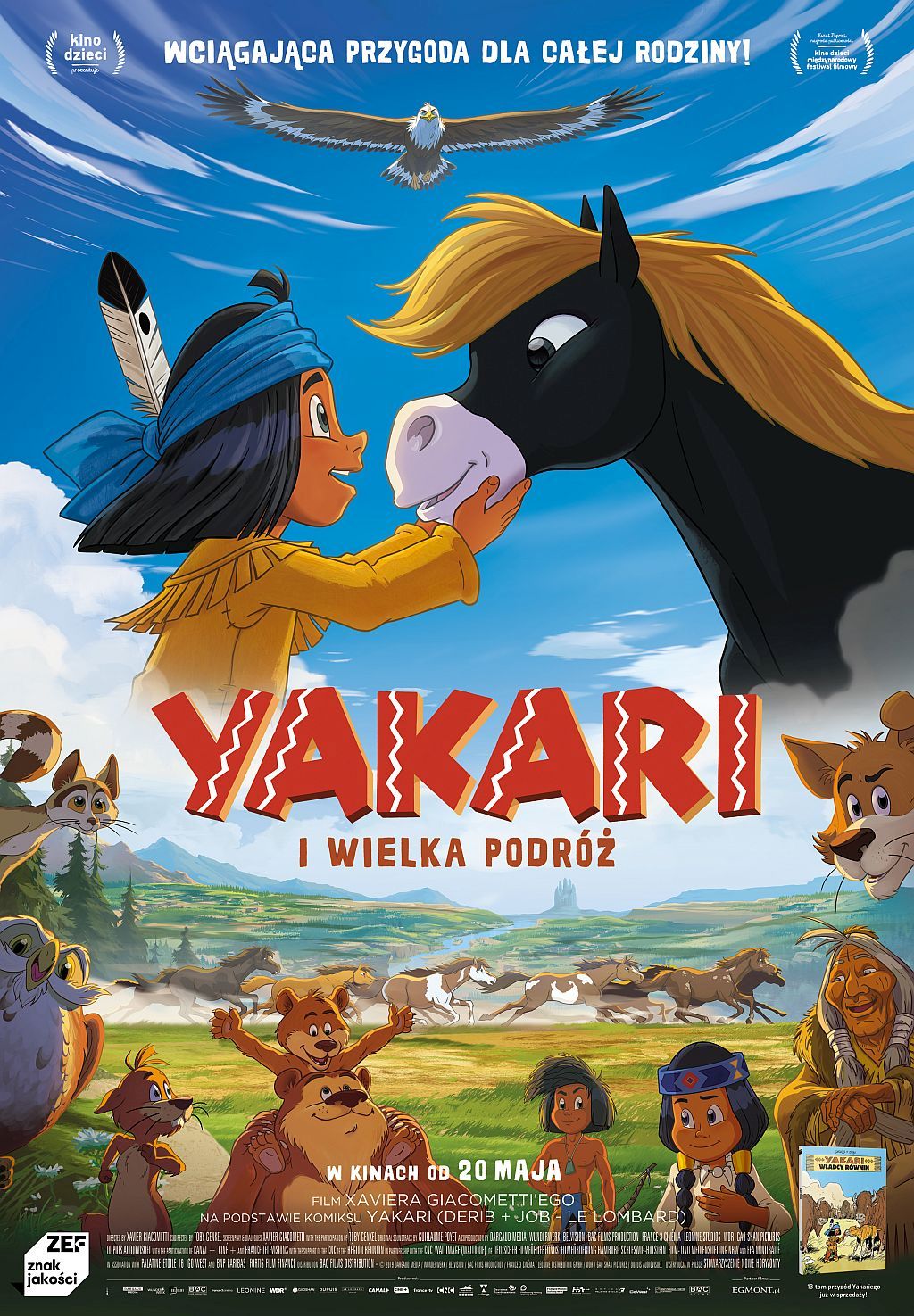 plakat kinowy z postaciami z filmu Yakari