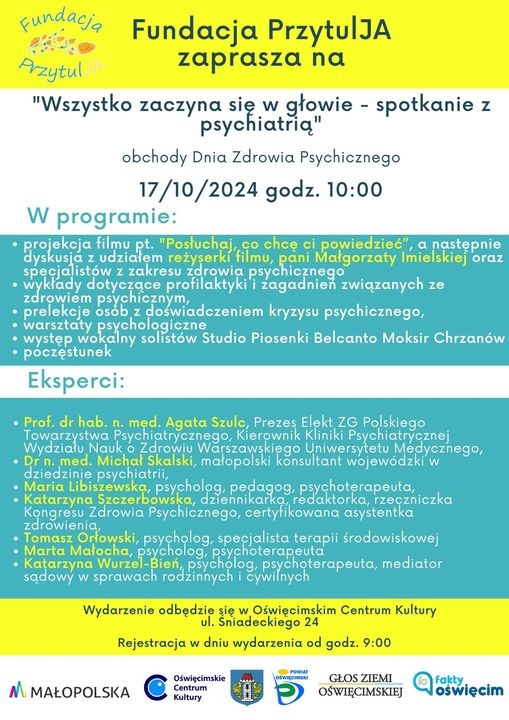 Konferencja Wszystko zaczyna się w głowie – spotkanie z psychiatrią