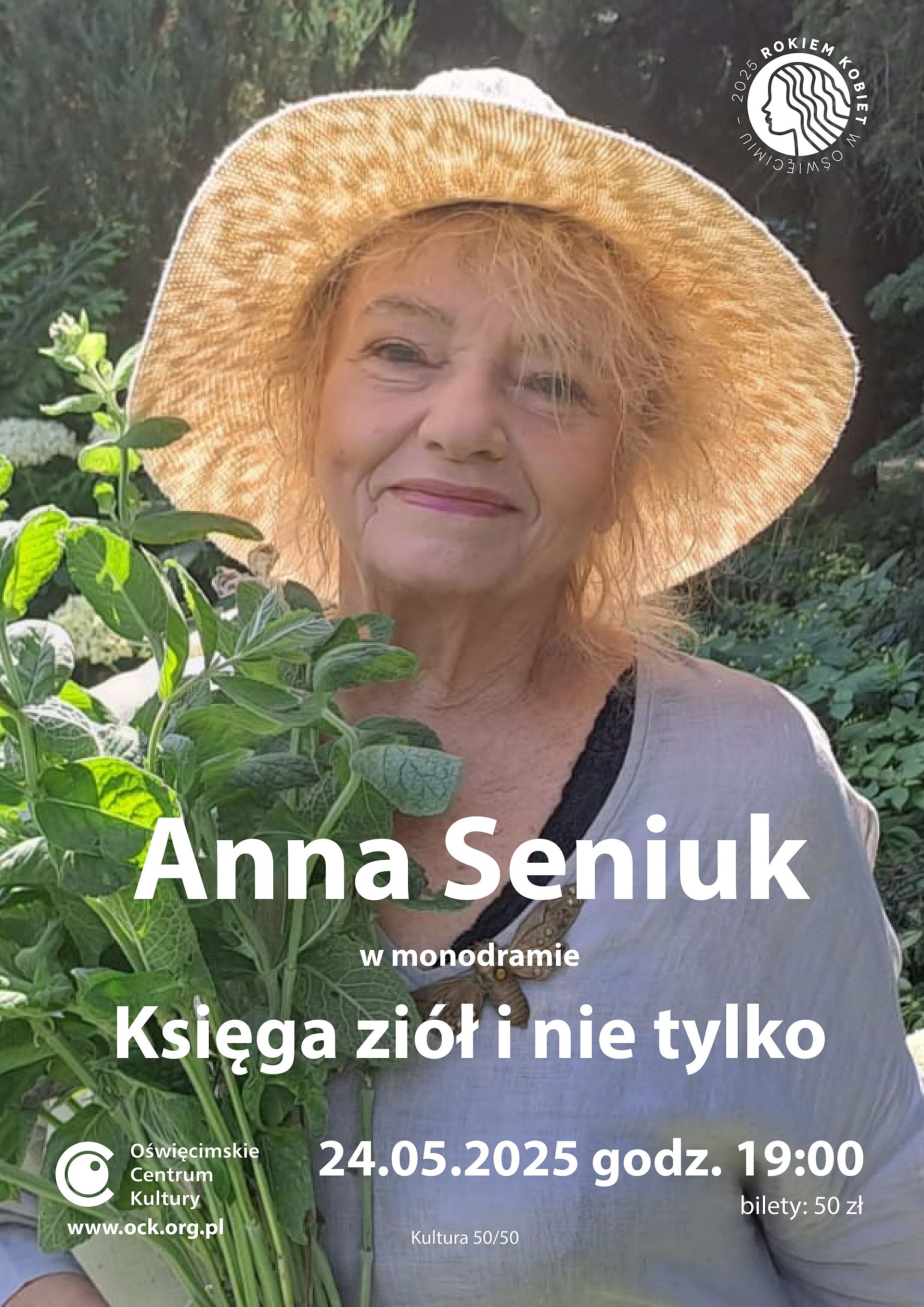 na plakacie Anna Seniuk