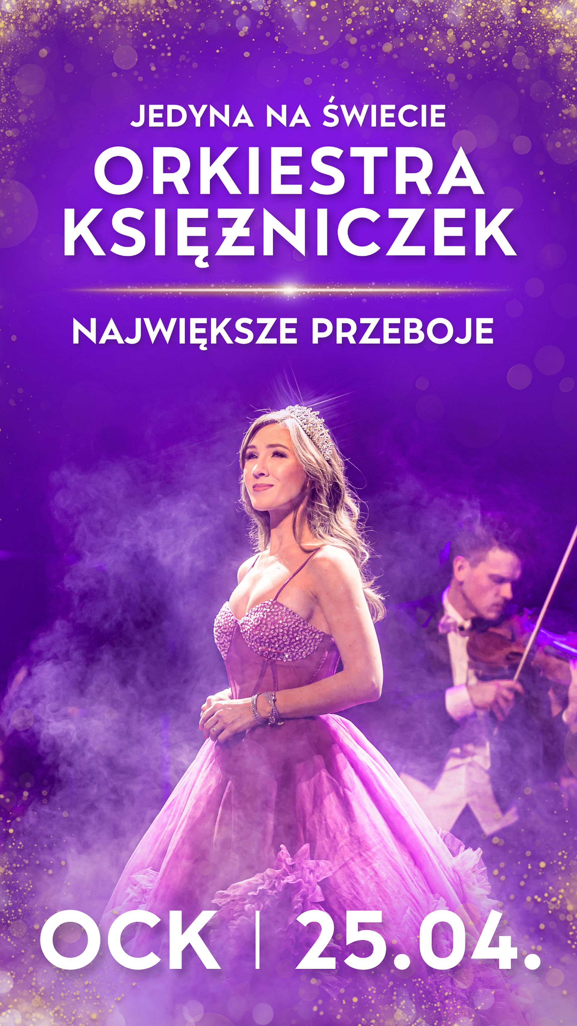 na plakacie solistka koncertu