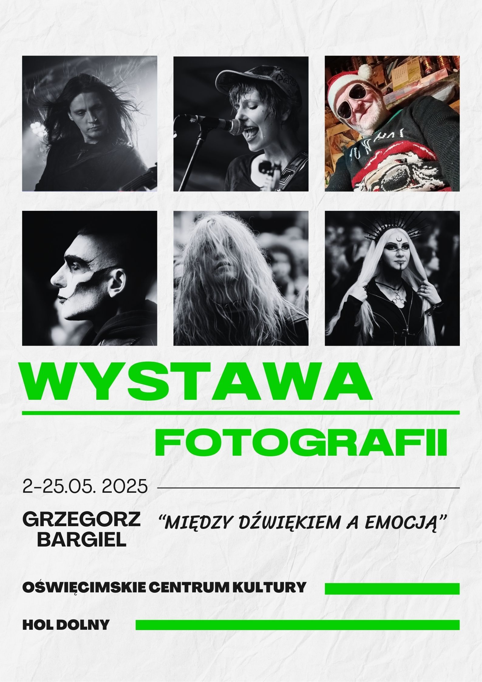 na plakacie zdjęcia z wystawy