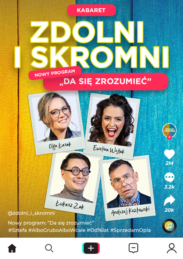 na plakacie członkowie kabaretu