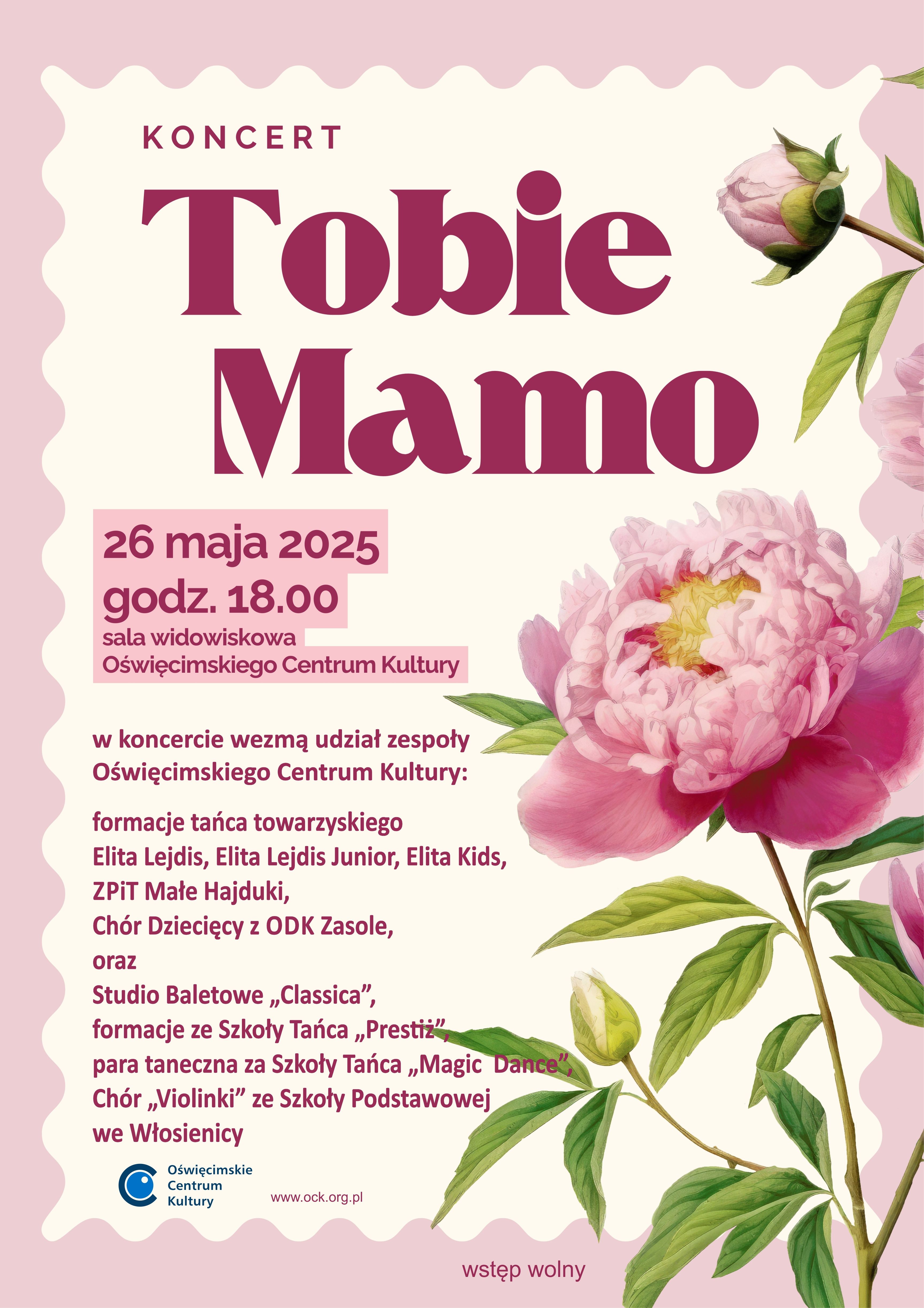 na plakacie program koncertu