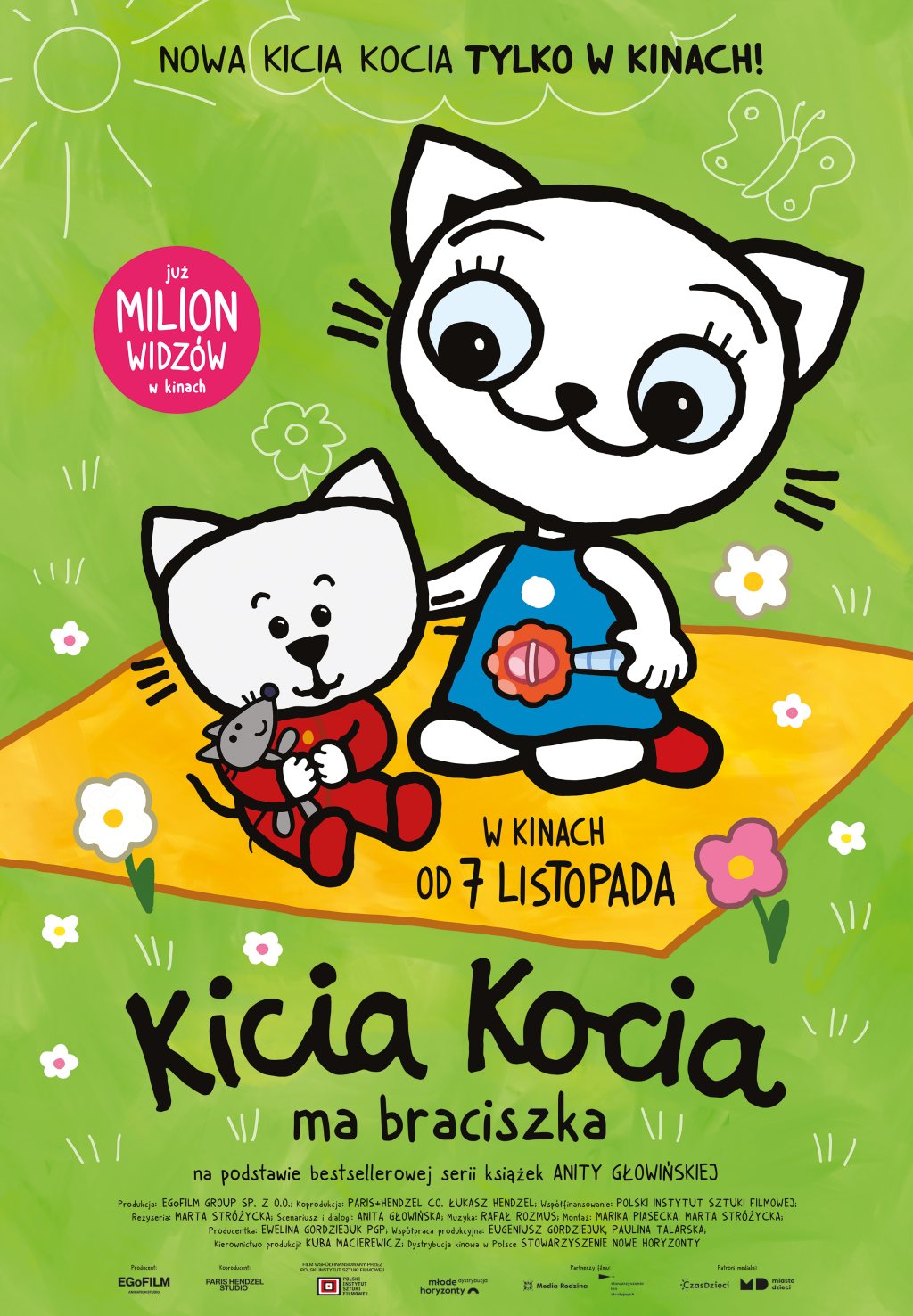 na plakacie Kicia Kocia