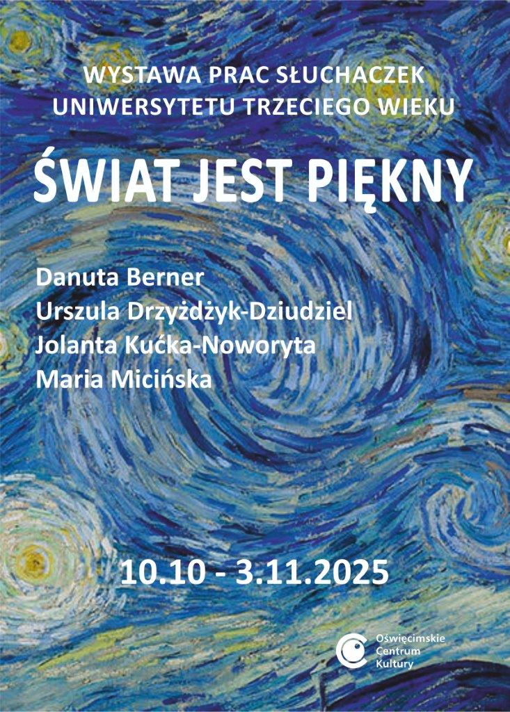 na plakacie frgament pracy z wystawy