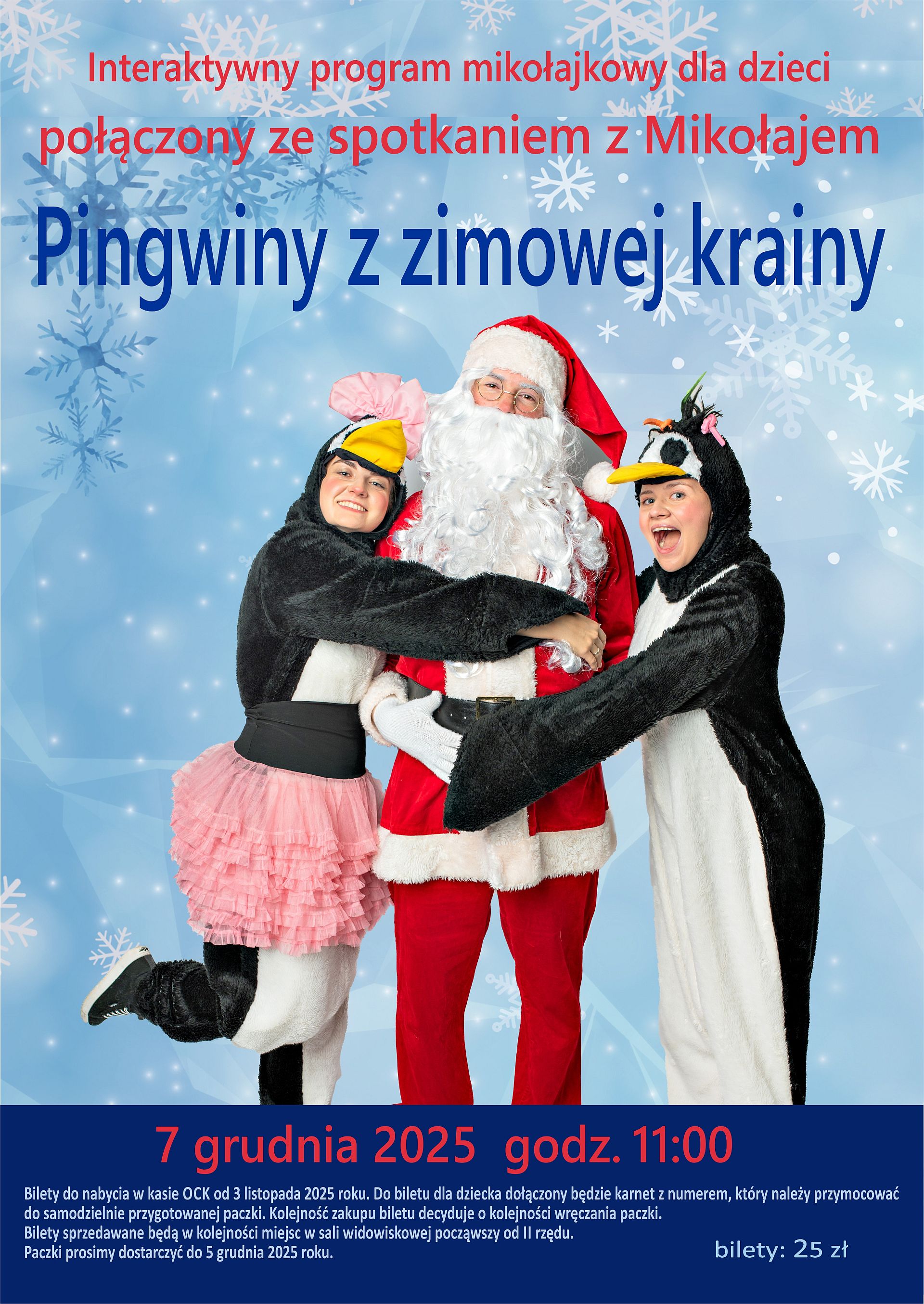 Pingwiny z zimowej krainy – interaktywny program mikołajkowy dla dzieci