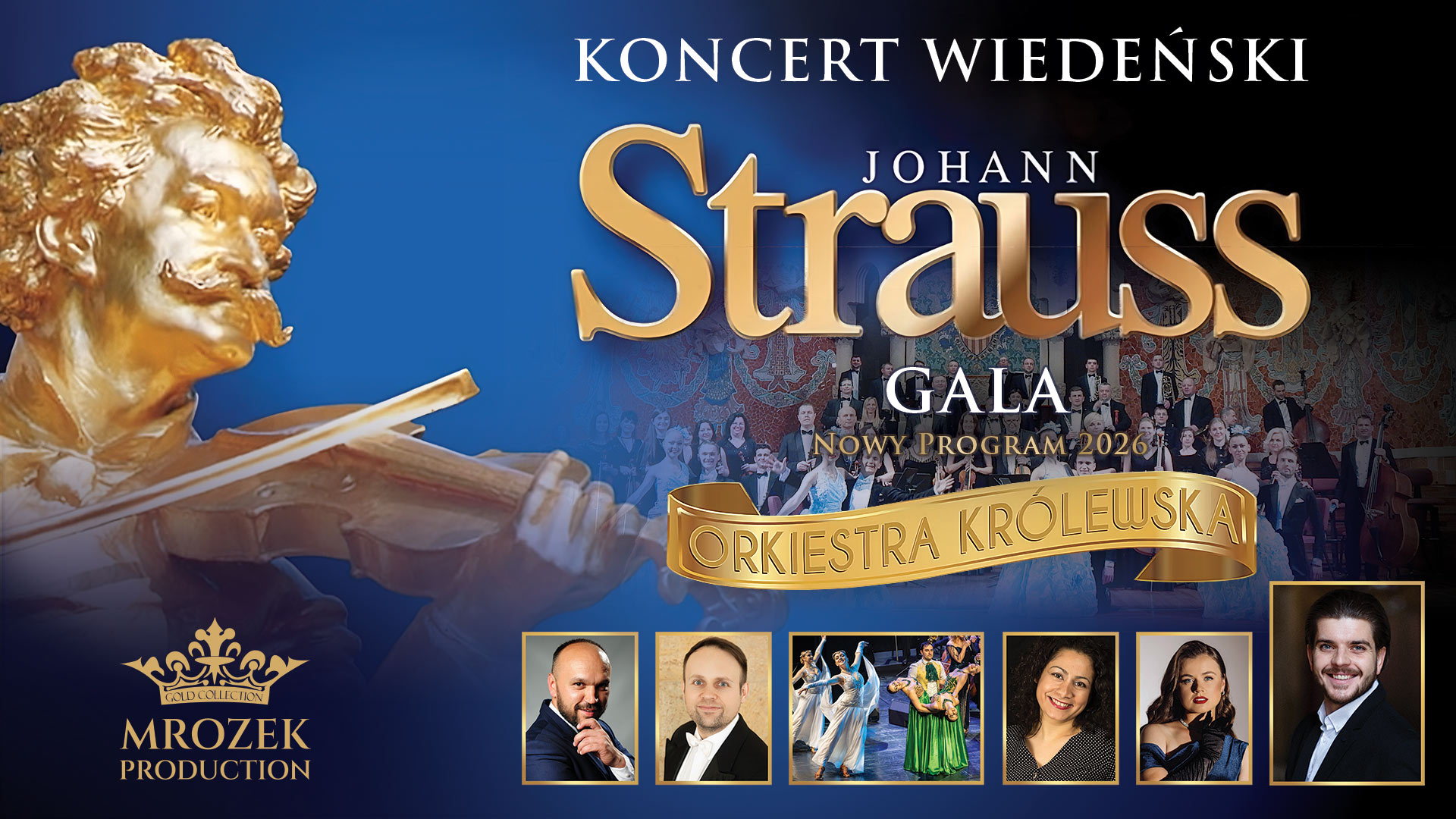 na banerze orkiestra i soliści koncertu