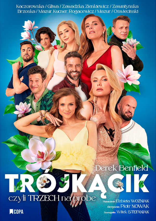 na plakacie aktorzy biorący udział w przedstawieniu