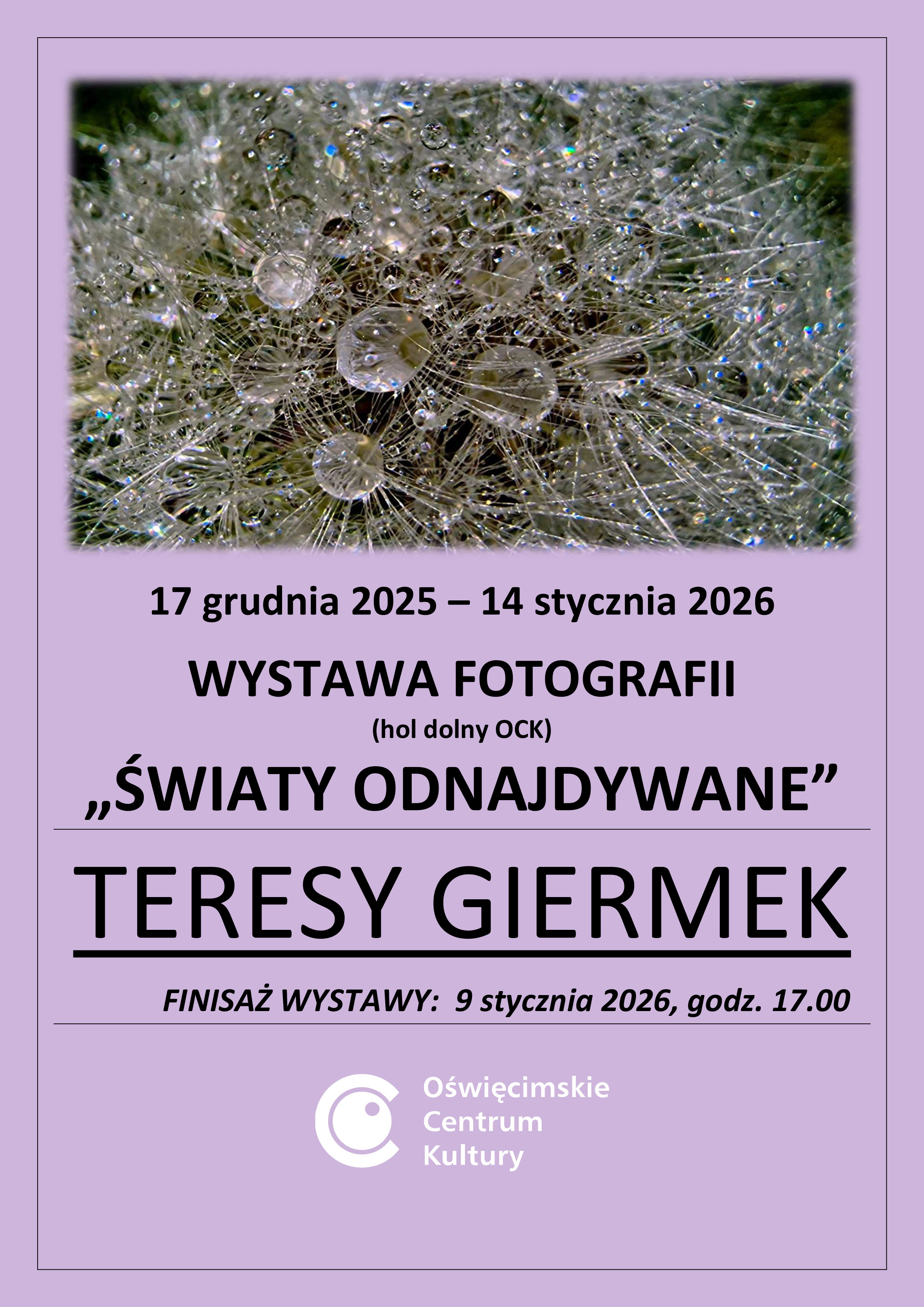 na plakacie fotografia z wystawy