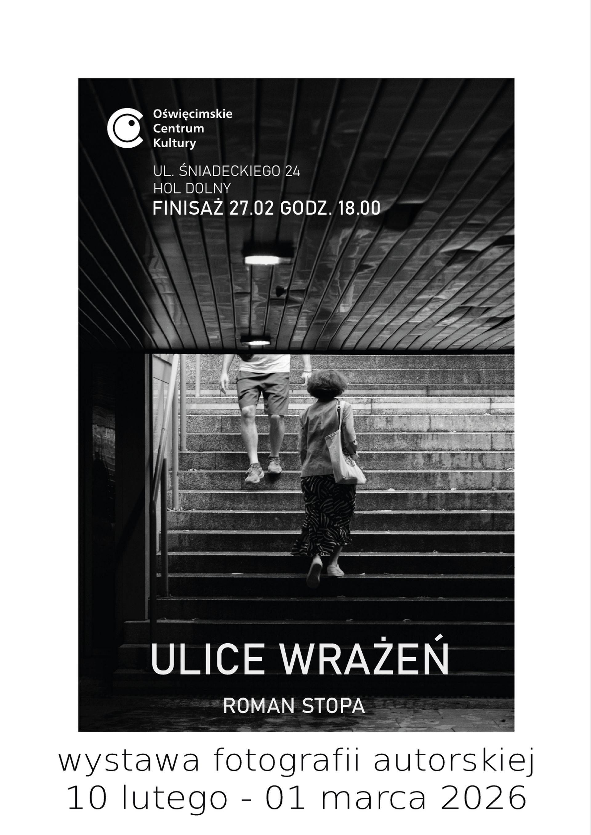 na plakacie praca z wystawy