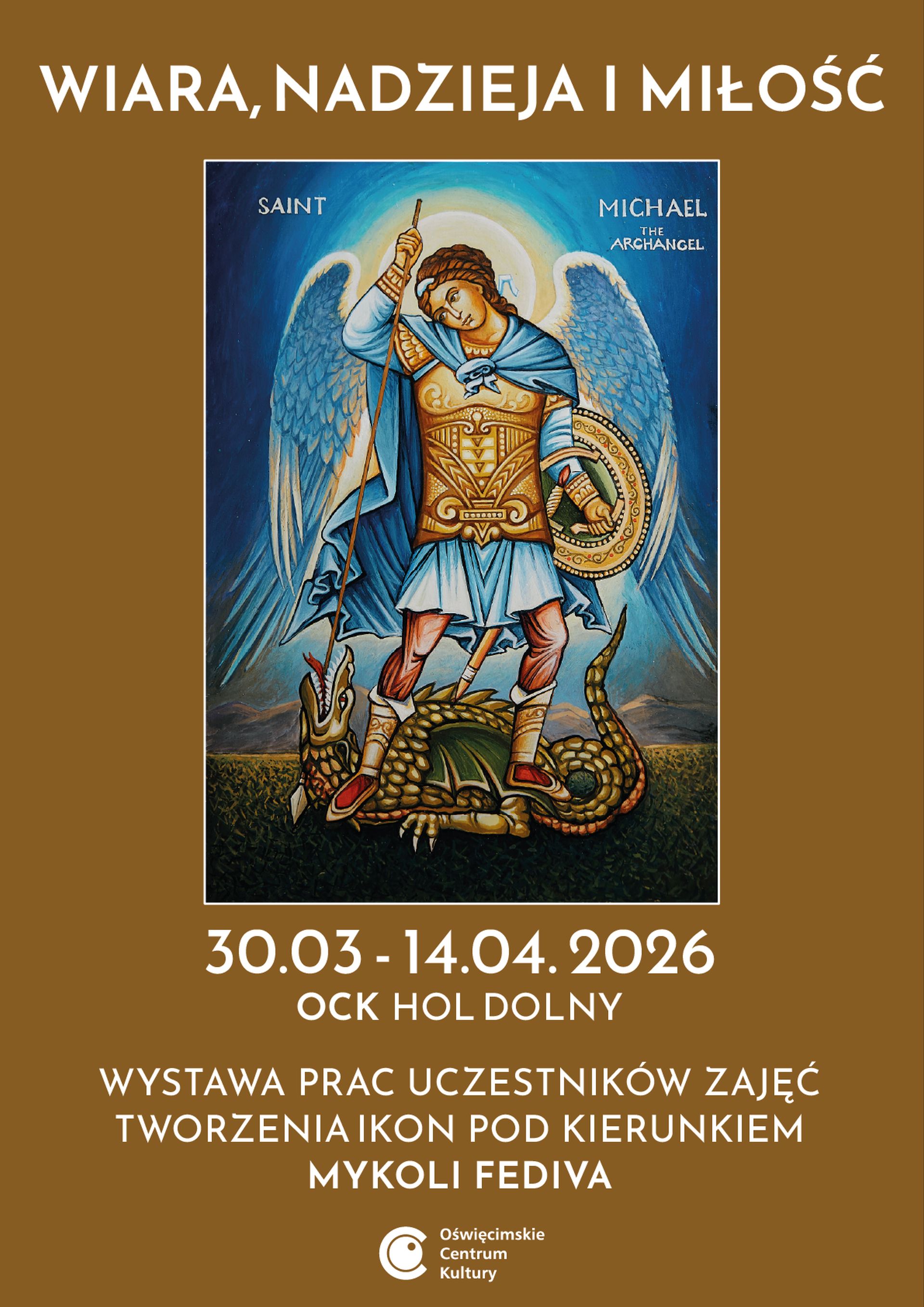 na plakacie ikona z wystawy