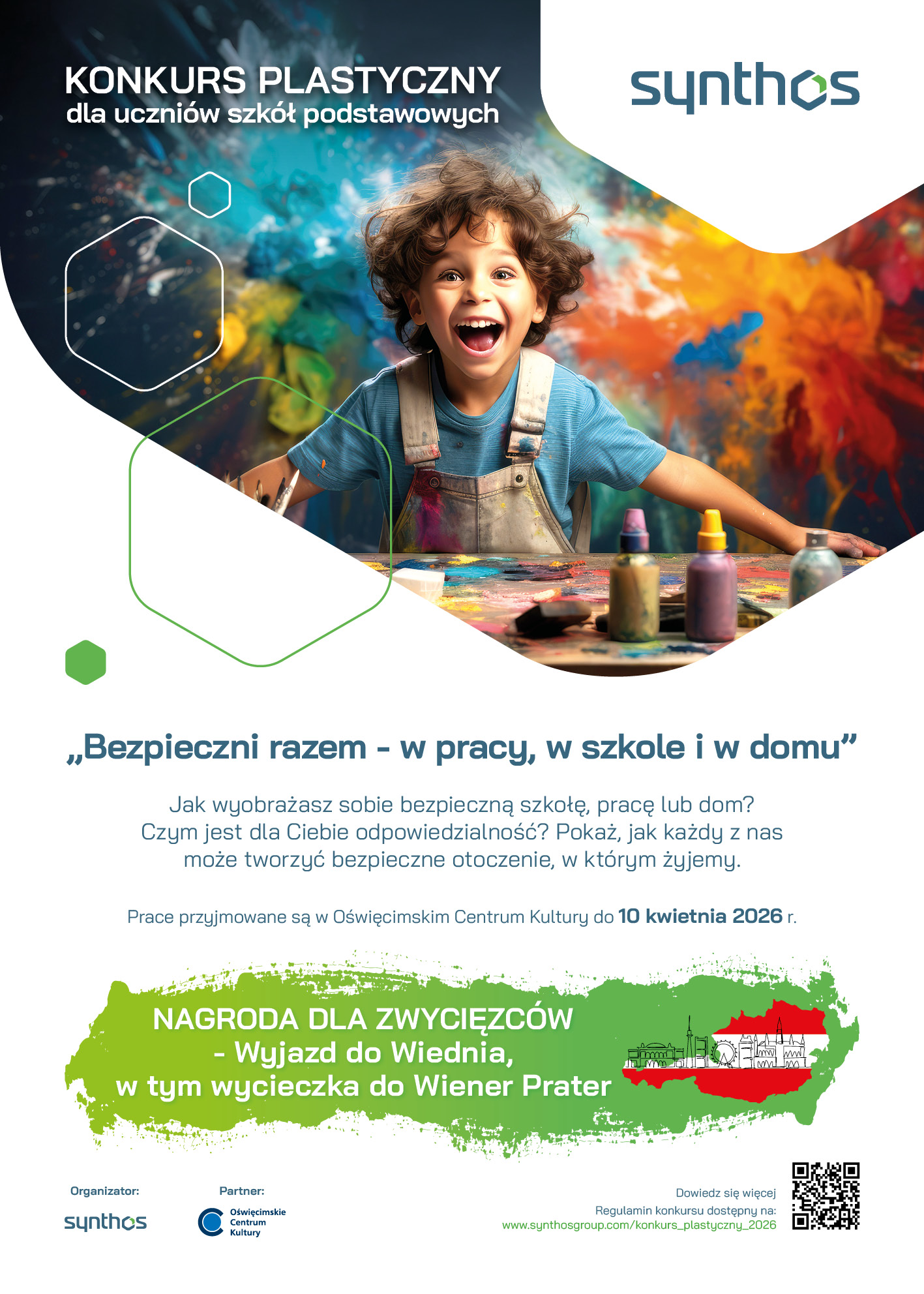 Na plakacie postać dziecka