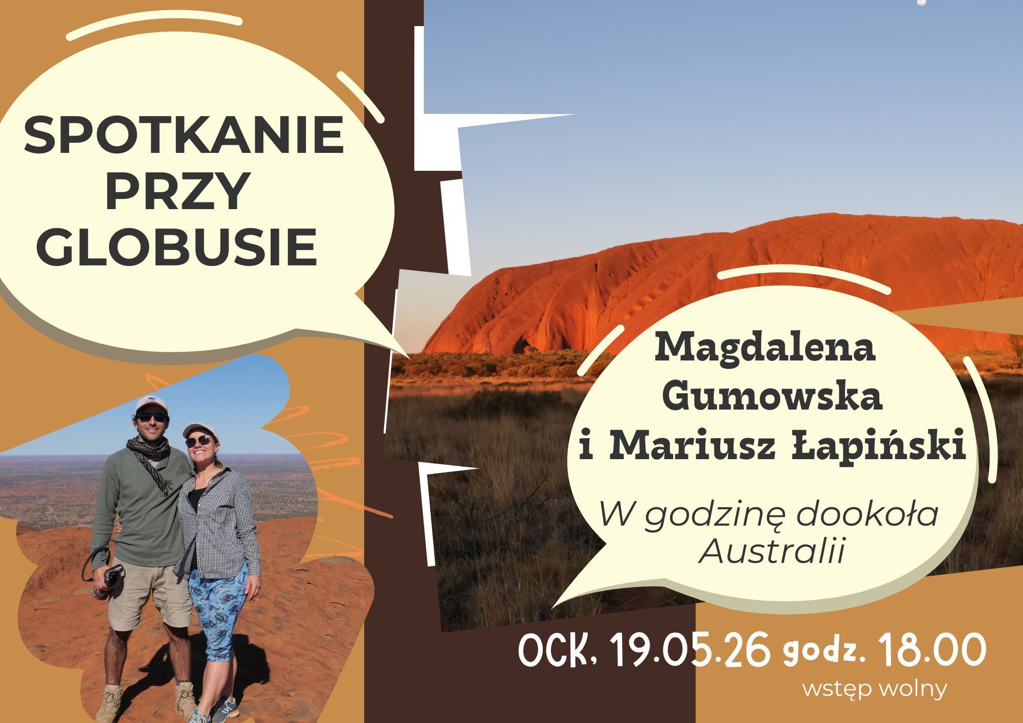 plakat – spotkanie przy globusie – maj