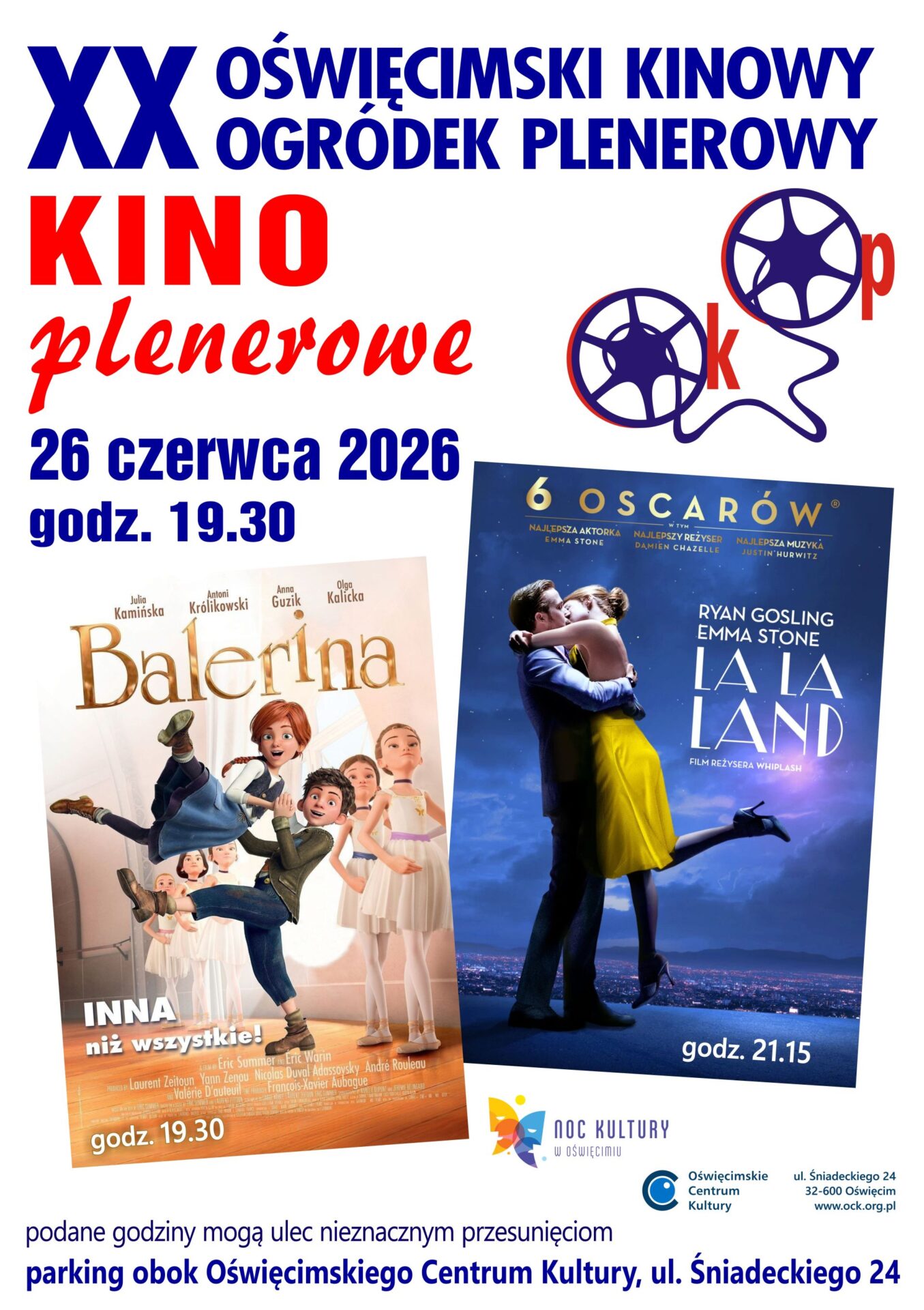 na plakacie collage plakatów filmów