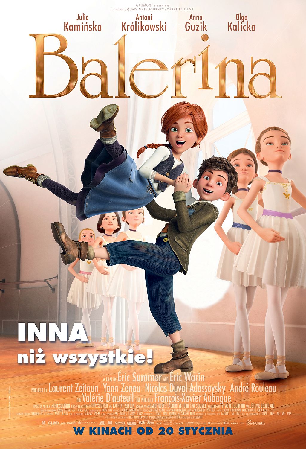 na plakacie para tańcząca