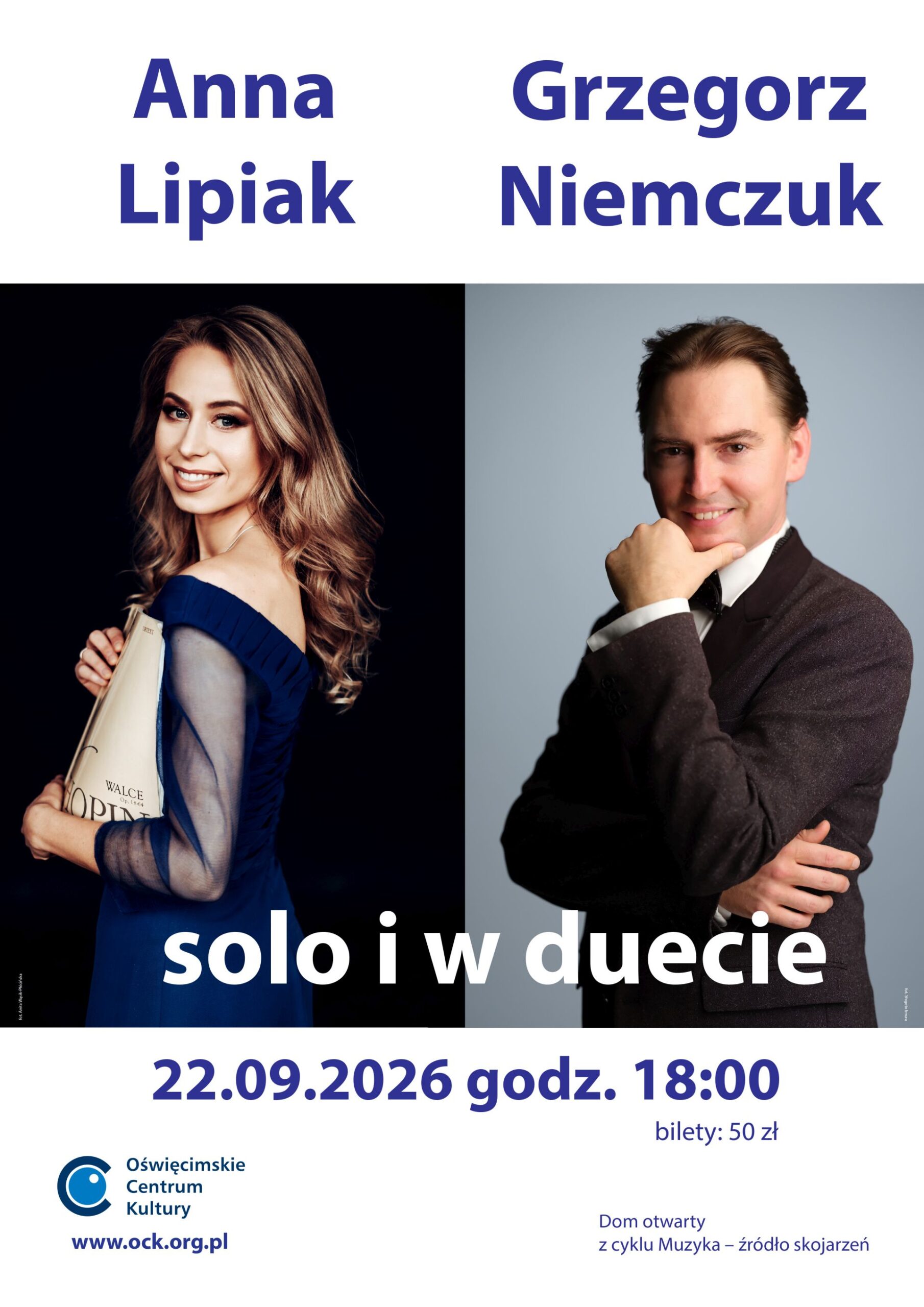 na plakacie Anna Lipiak i Grzegorz Niemczuk