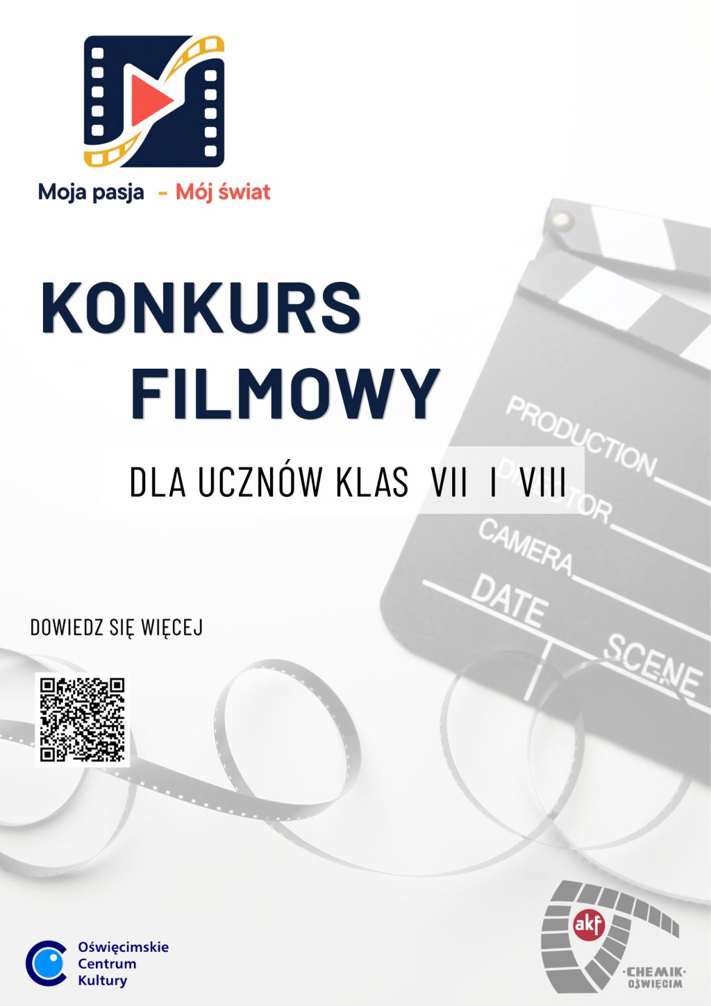 plakat dotyczący konkursu Moja pasja - mój świat