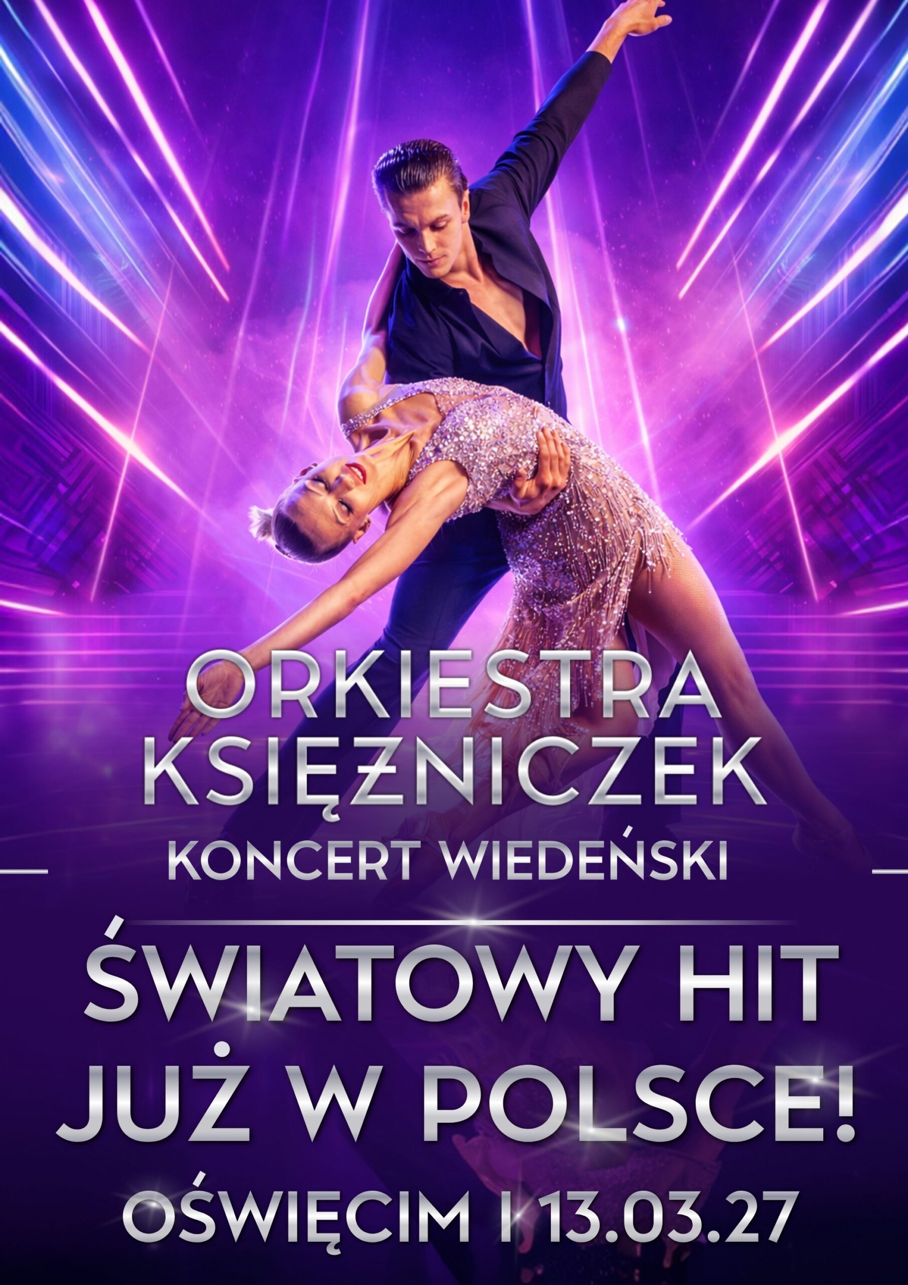 na plakacie para w tańcu
