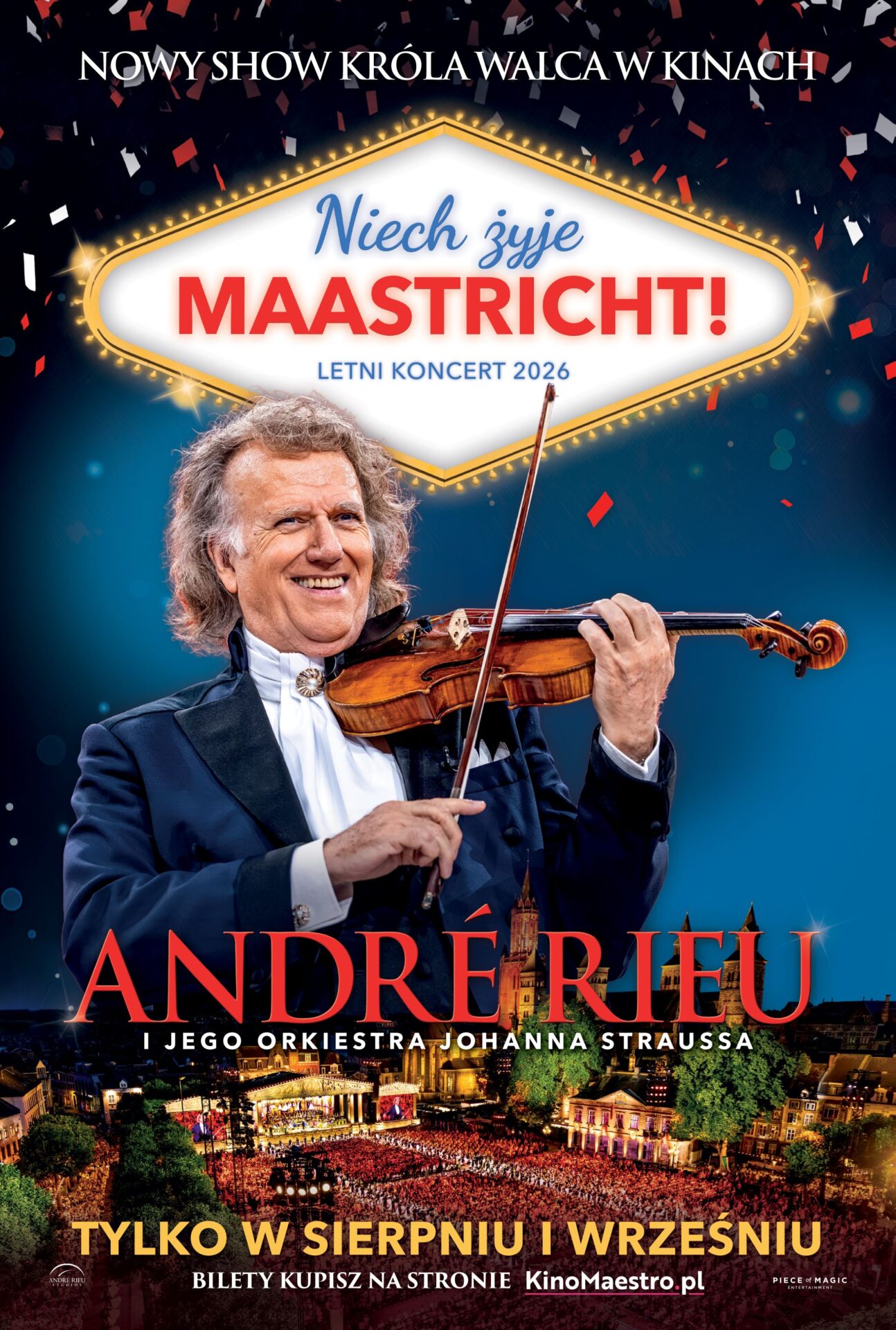 André Rieu. Niech żyje Maastricht! Letni koncert 2026 – retransmisja koncertu z Maastricht – Muzyka na dużym ekranie