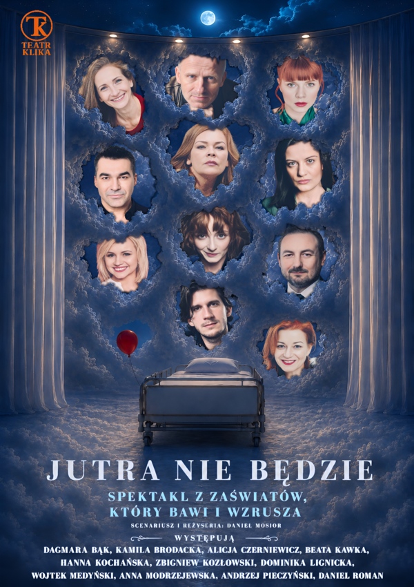 na plakacie aktorzy biorący udział w spektaklu