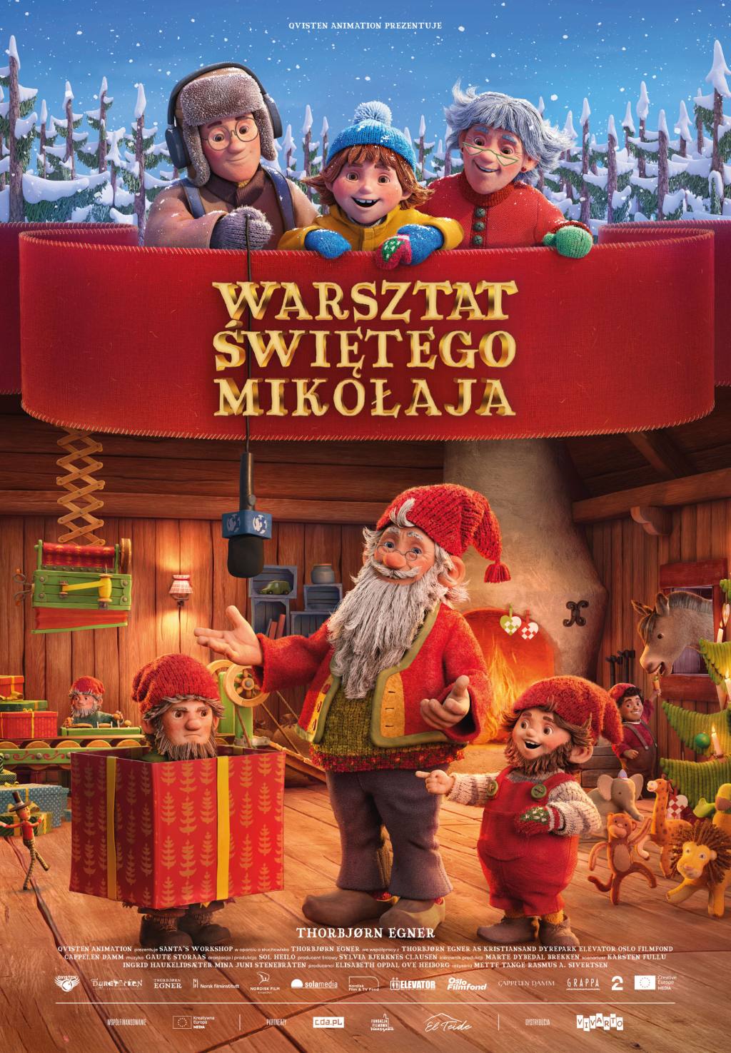 na plakacie postaci z bajki